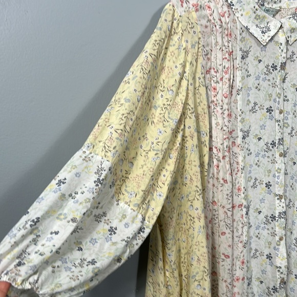 Cato Printed Tunic Dress Ditsy Floral Multi Pastel Size M- L - Picture 6 of 17